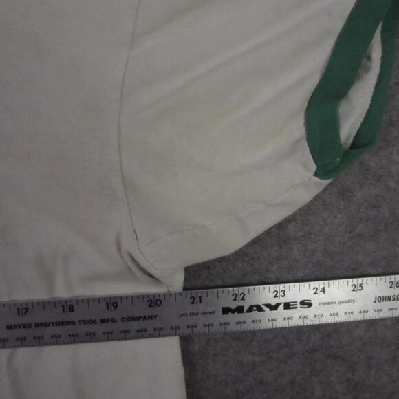 Vintage Tampa Bay Rowdies Shirt Mens X-Large White Green NASL Soccer Ringer - Picture 5 of 9